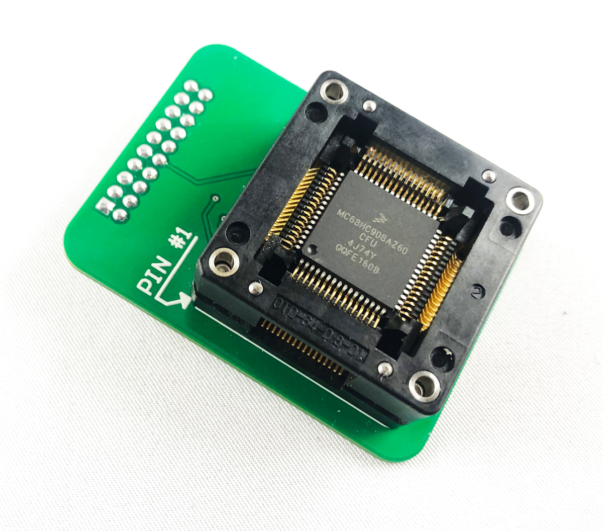 Adapter for Orange5 - HC(9)08 QFP ZIF – MBE Engineering Sp. z o.o.