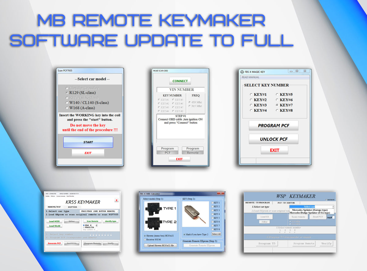 MB Remote Keymaker Software update to full (only software) – MBE ...