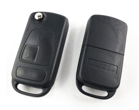 Mercedes W168, W414, SLK, 2 buttons flip key 433MHz (EU market) (HU64)