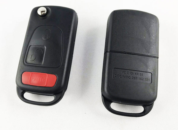 Mercedes 3 buttons flip key (HU64)