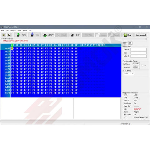 MBPROG - TMS370 PLC28, PLCC44, PLCC68 - JG0031