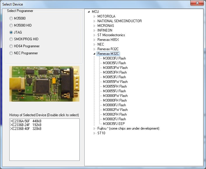 MBPROG - Renesas M32C UPDATE - JG0018