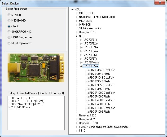 MBPROG - NEC V850 70F35xx - JG0022