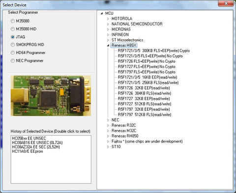 MBPROG - Renesas R5F172x Read/Write - JG0010 + JG0013