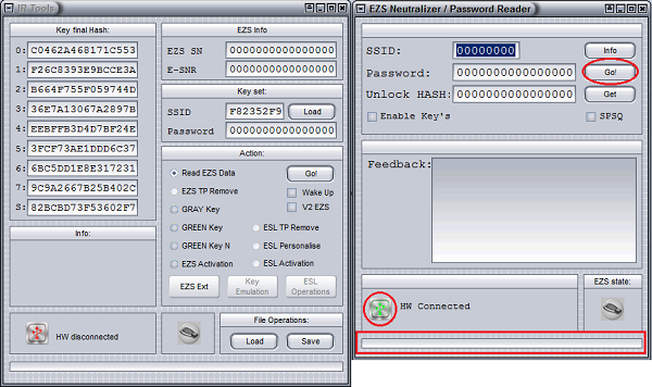 EIS/EZS PASSWORD READER SOFTWARE