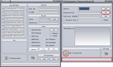 EIS/EZS PASSWORD READER SOFTWARE