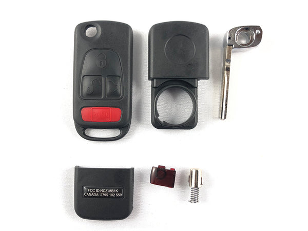 Key Shell for USA Mercedes ML with HU64 blade and 3 buttons + Panic