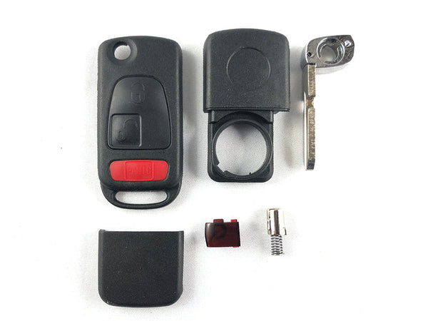 Key Shell for USA Mercedes SLK with HU64 blade and 2 buttons + Panic