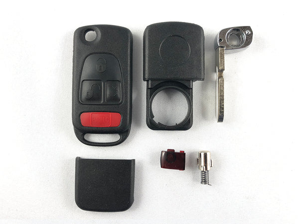 Key Shell for USA Mercedes with HU39 blade and 3 buttons + Panic